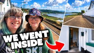 We went inside Glan Conwy station house....