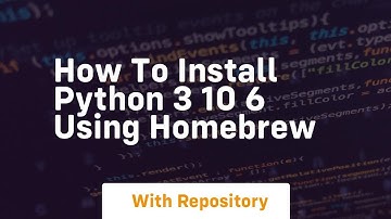 how to install python 3 10 6 using homebrew