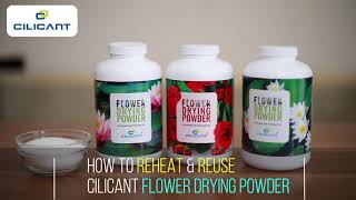 How To Reactivate or Regenerate or Re-Dry Flower Drying Powder? Reheat and Reuse Silica Gel Powder