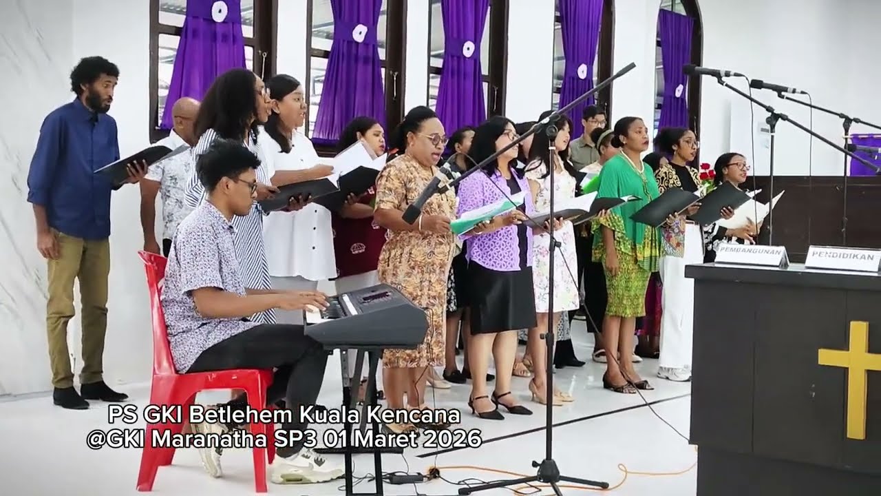Persembahan Pujian Paduan Suara Jemaat GKI Betlehem Kuala Kencana |  di GKI Maranatha