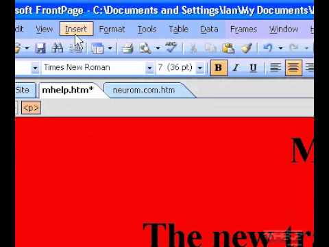 Microsoft Office FrontPage 2003 Create a table of contents based on the navigation structure