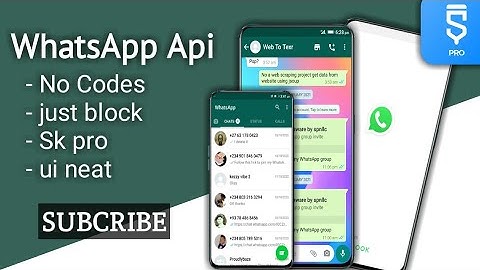 How to Make a Free WhatsApp api Chat project in Sketchware