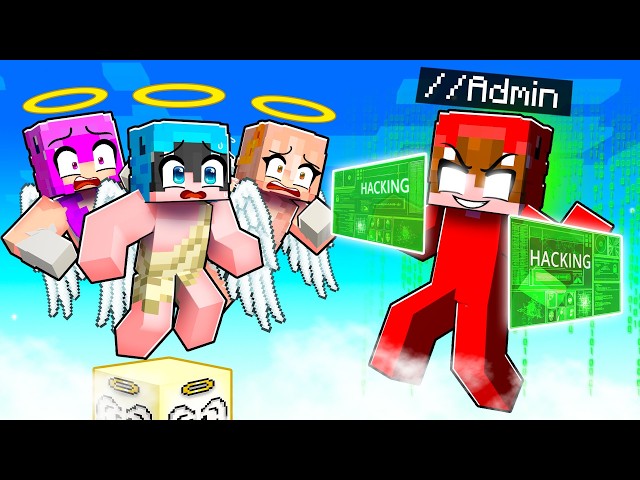 Usé COMANDOS de ADMINISTRADOR en un BLOQUE DE ÁNGEL en Minecraft!