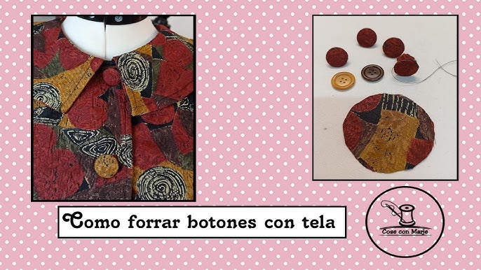 Srta.Pizpiretta: Tutorial: Como Forrar Botones( sin máquina ni kit)