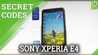 SONY Xperia E4 SERVICE MENU / Hidden Mode / Service Code