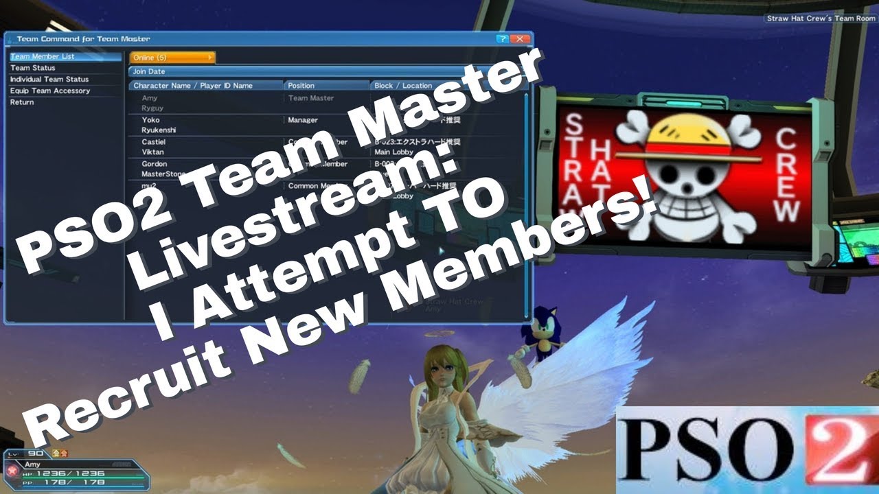 PSO2: Livestream with SHC's Team Master Part 2