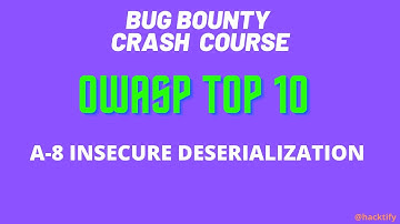 8 OWASP : ID | Bug Bounty | Penetration Testing | Ethical Hacking for Beginners Crash Course