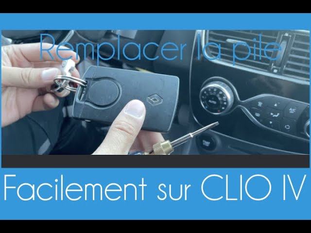 Remplacer pile de la clef Clio 3 phase 2 - Renault - Mécanique