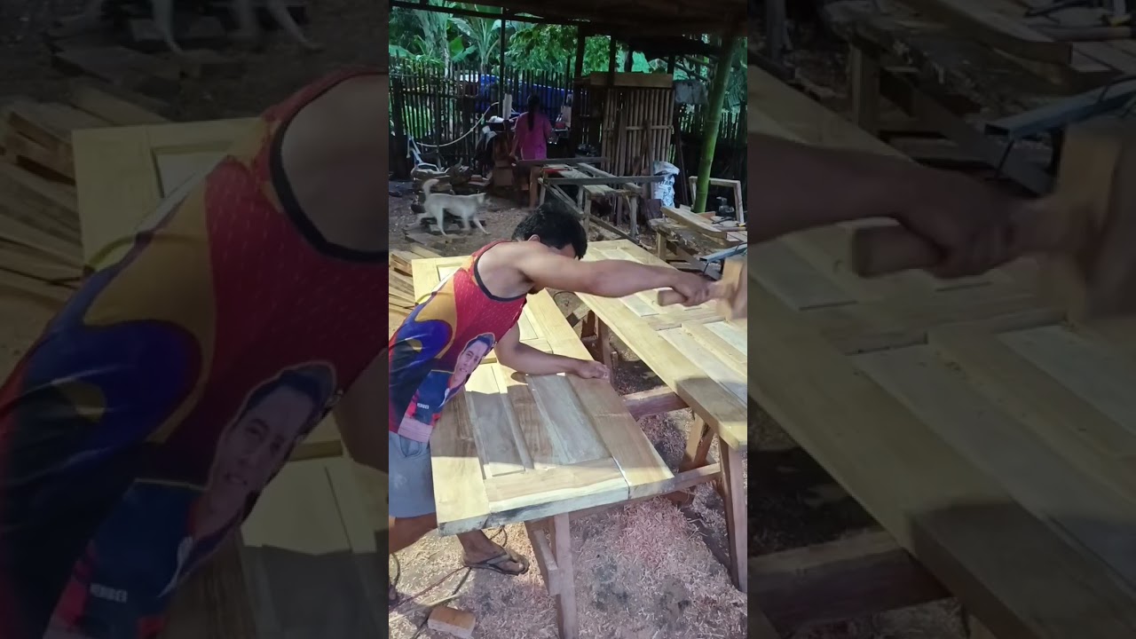 Assemble of doubledoor design ipil2 antique wood design