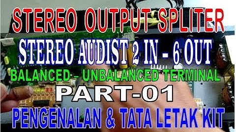 STEREO OUTPUT SPLITTER | STEREO AUDIST 2 IN - 6 OUT [PART-01] | PENGENALAN & TATA LETAK KIT
