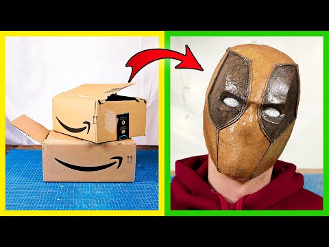 How To Make Deadpool Mask With Cardboard