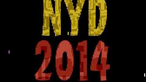 happy 2014 intro for Atari 8-bit