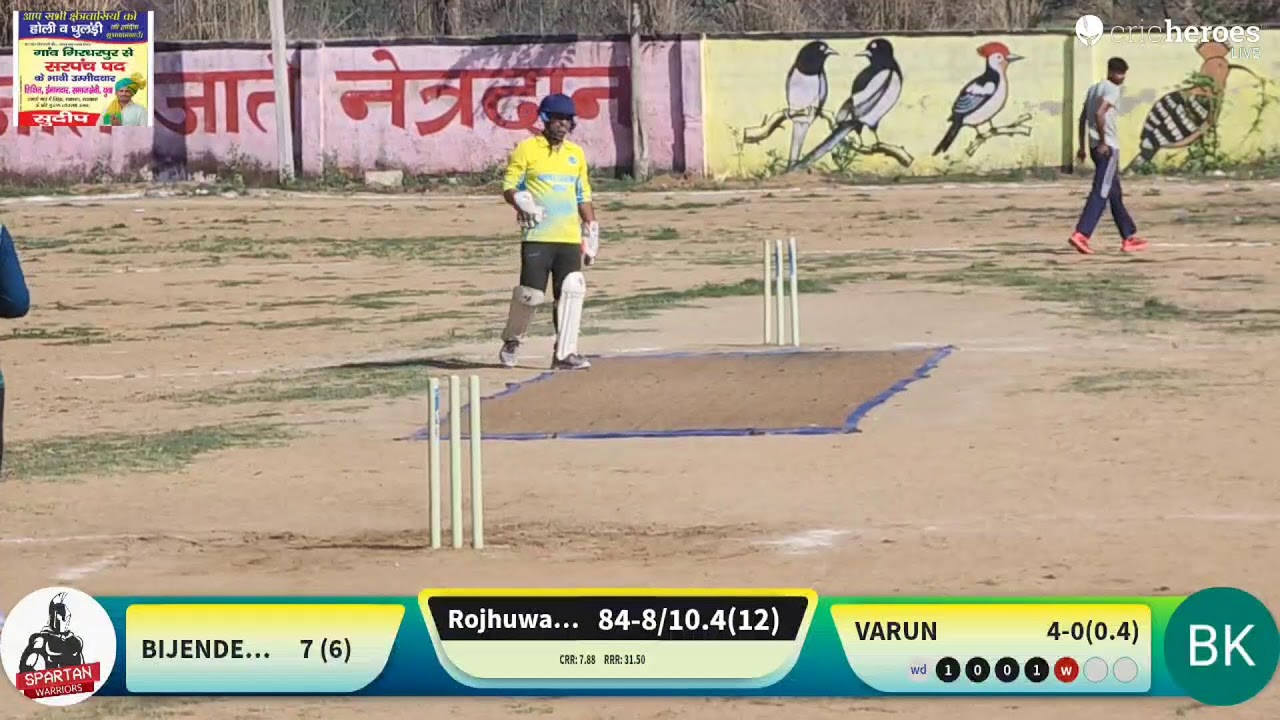 BMPCC KOSLI vs Rojhuwas Warriors live cricket match | 1st Panchayati Cricket Tournament  Girdharpur