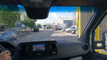 ????CV Driving Mercedes Sprinter from Kapelle to Goes (Zeeland) Netherlands 5.3K 60FPS
