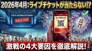 【2026年最新】なぜライブチケットは当たらないのか？