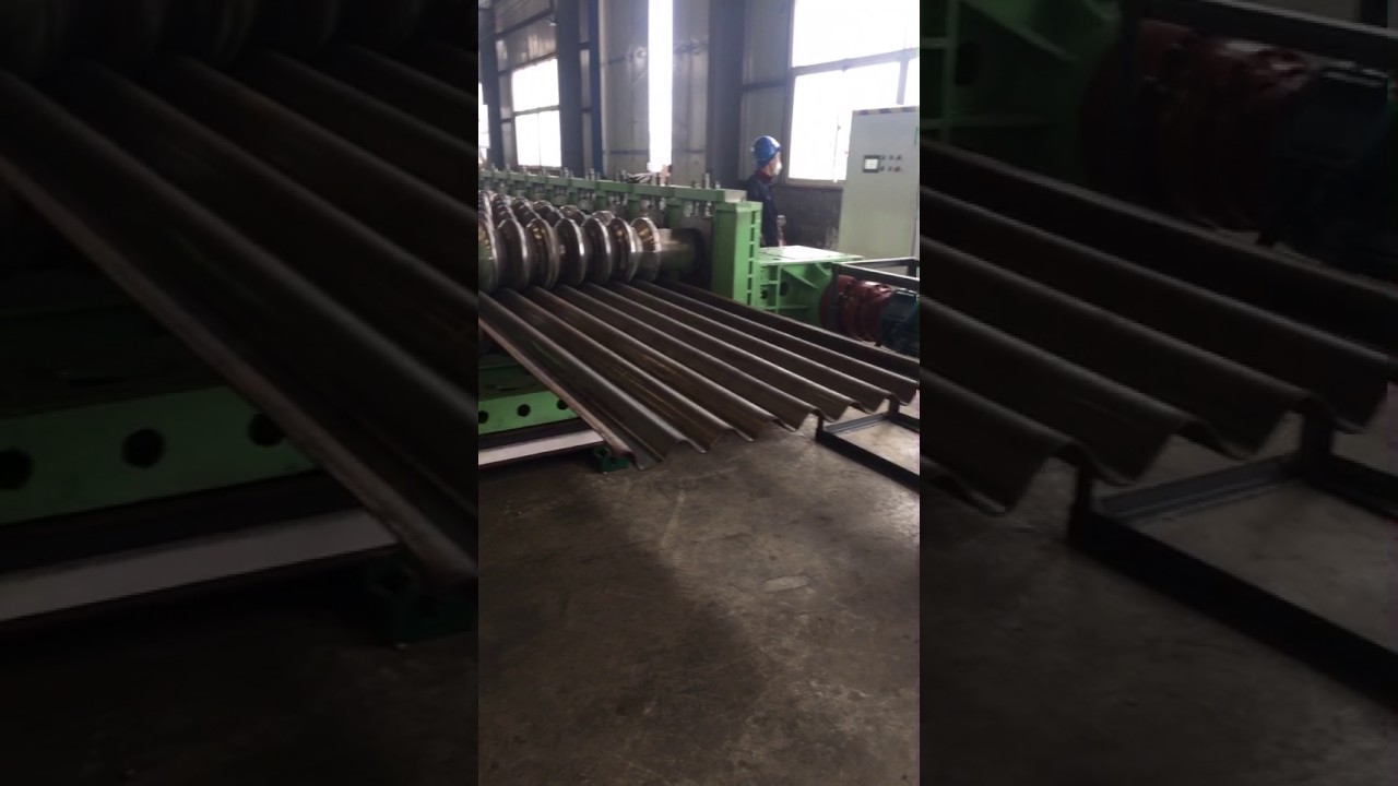 a short video of our new products corrugated plate bending machine