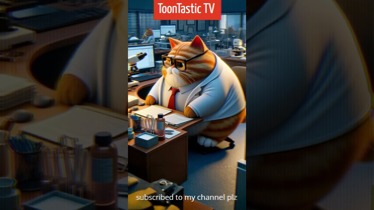 "Smart Cat Becomes a Scientist & Discovers a Cure! 🧪🐱✨"