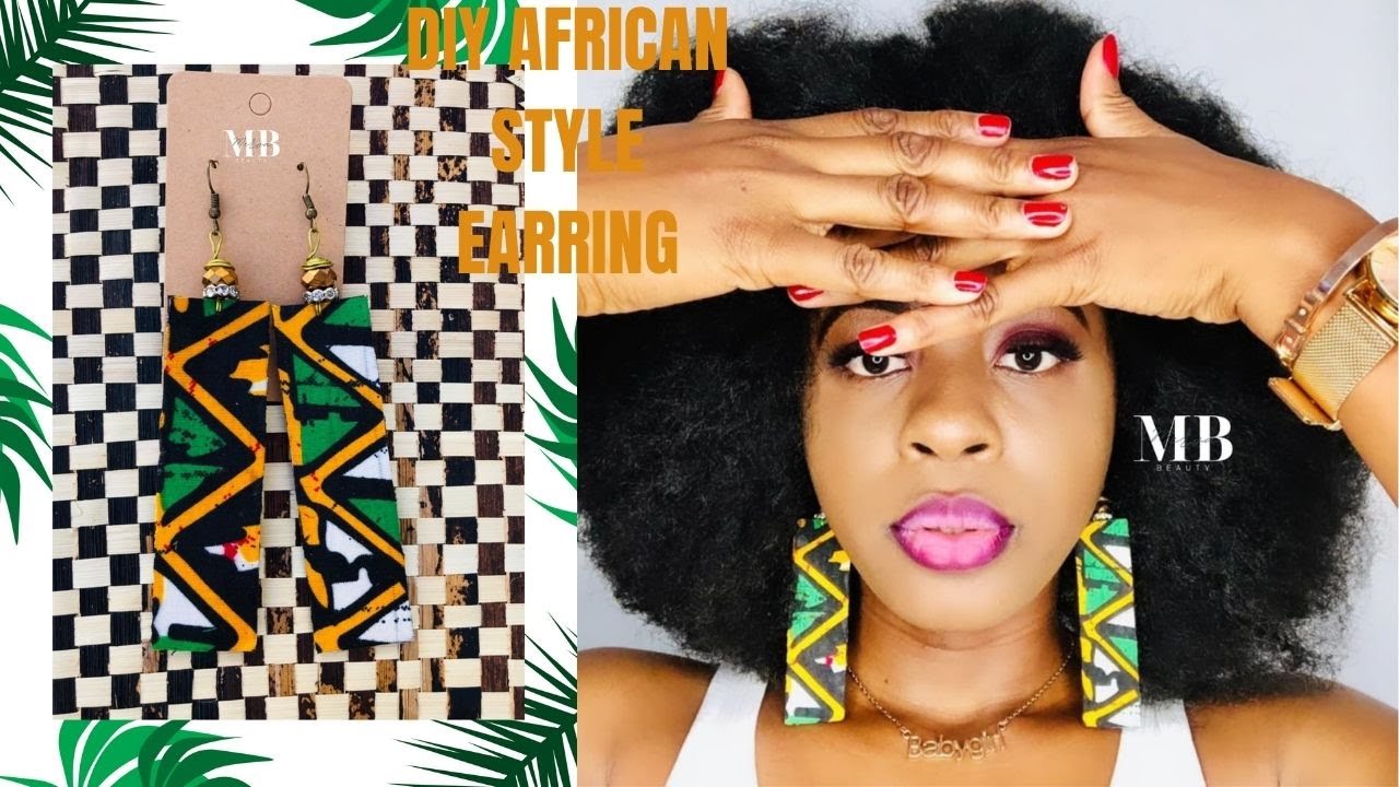 How to make African Style Earring at home/Easy Steps