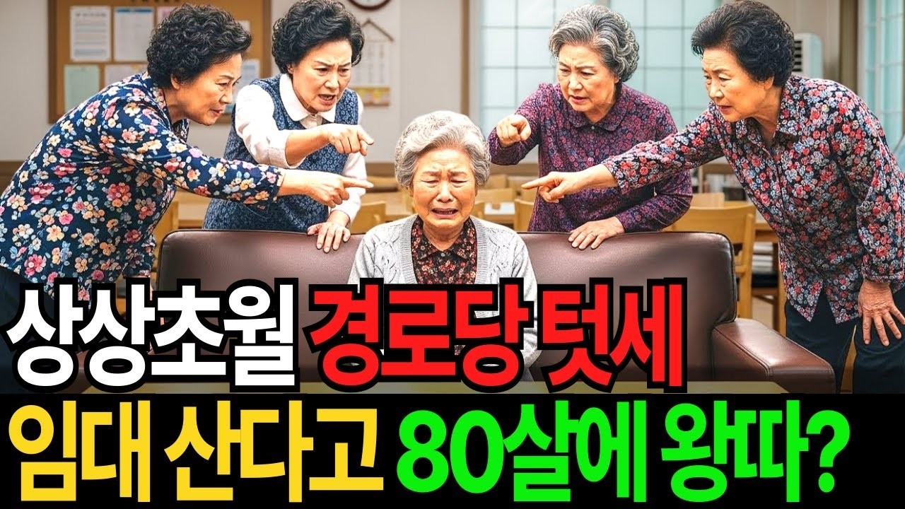 상상초월 경로당 텃세, 임대아파트 산다고 80살에 ‘왕따’ 당했습니다