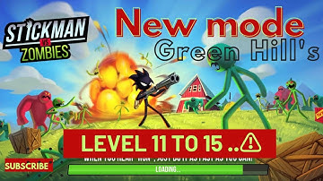 Stickman VS Zombie apocalypse New update mode in part- 1( Green Hill