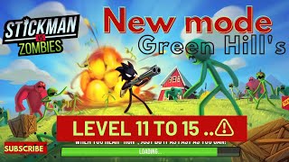 Stickman VS Zombie apocalypse New update mode in part- 1( Green Hill's) screenshot 5