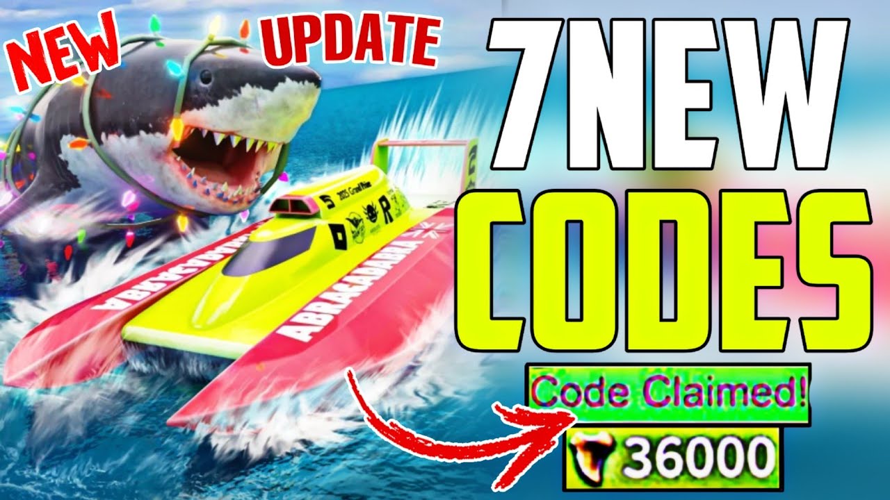 *НОВОЕ ОБНОВЛЕНИЕ* ВСЕ РАБОЧИЕ КОДЫ ДЛЯ SHARKBITE 2 ДОСТУПНЫ В ДЕКАБРЕ 2025 ГОДА! КОДЫ ДЛЯ SHARKB...