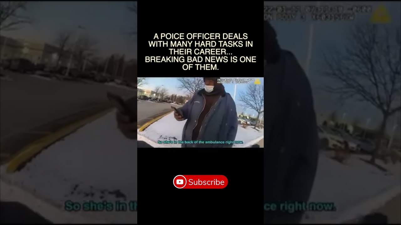 POLICE OFFICER LEFT WITH DIFFICULT TASK ...  