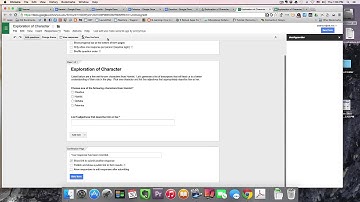 Tutorial:  Exploration of Character via Google Forms and the DocAppender Add-on