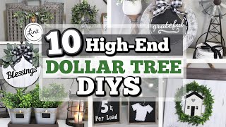 10 HIGH-END DOLLAR TREE DIYS 2020 | GORGEOUS HIGH-END Home Decor using Dollar Tree ITEMS!