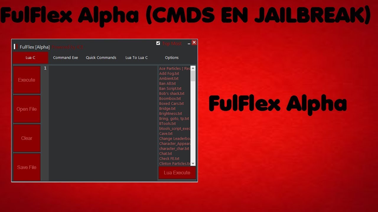 Hack Para Roblox Cmds Para Jailbreak Fulflex Alpha Youtube - hack para roblox cmds para jailbreak fulflex alpha