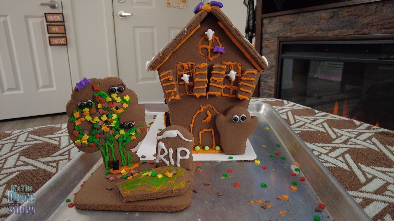 Halloween cookie house fun to build and eat