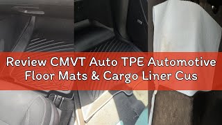Review CMVT Auto TPE Automotive Floor Mats & Cargo Liner Custom for 2012-2017 Chevy Equinox & GMC Te