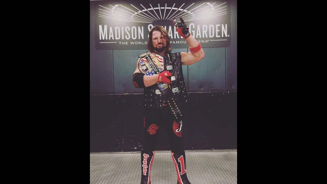 AJ Styles Wins United States Championship at WWE MSG Live Video!