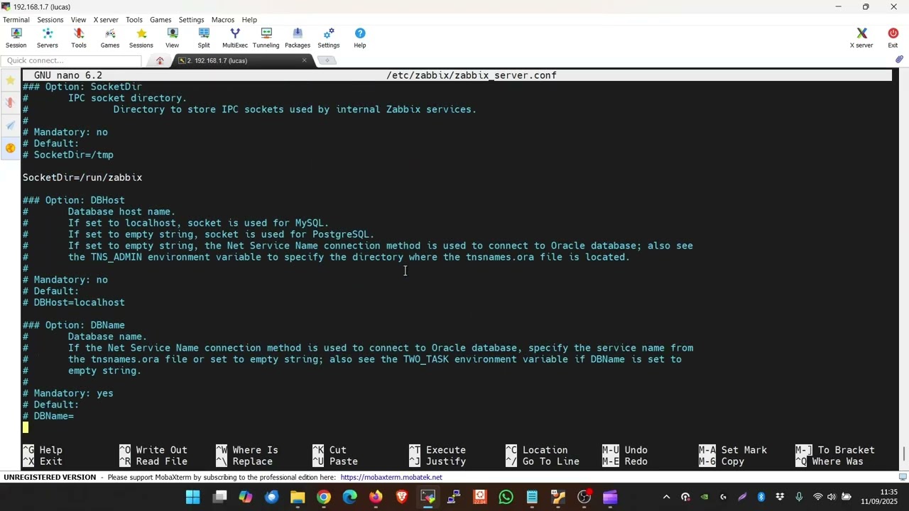Zabbix - Instalação do SERVER / FRONT, e conexão ao banco restaurado