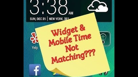 Time showing different in widget and top right corner of the device/Phone -Solved