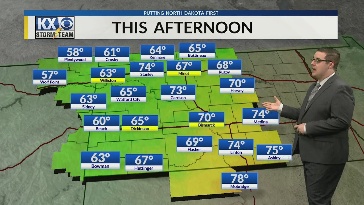 A Cold Front brings strong winds, rain chances and a mix of sun and clouds