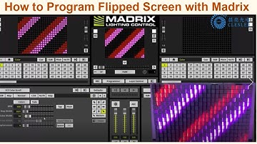 How to do pixel mapping program for flipped scalelike matrix led screen with Madrix
