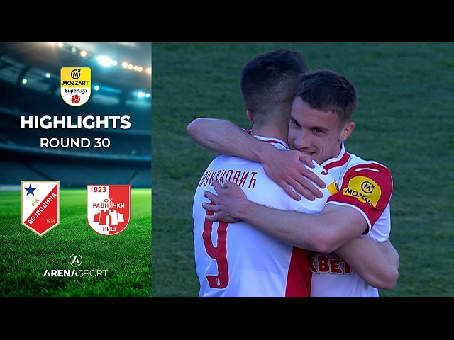 Vojvodina - Radnički Niš 3:2 | MOZZART BET SUPERLIGA SRBIJE (30. kolo) | 08. april 2026.