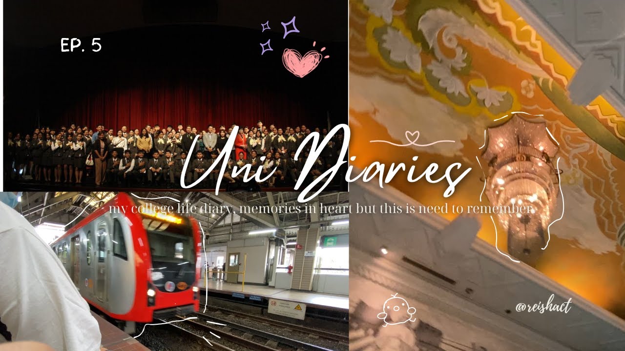 UNI DIARIES 𐙚🪽|| first train experience, seminar, street foods in manila  °₊♡