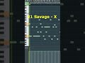 How to make 21 Savage - X in Fl Studio | Tutorial 2022