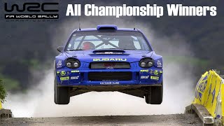 World Rally Championship - All Championship Winners (1973 - 2022)