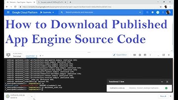 How to Download Published App Engine Source Code on Google Cloud Platform