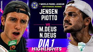 ¡DUELO DE ALTO VOLTAJE EN MUMBAI! 🔥 Jensen/Piotto vs. M. Deus/N. Deus | WPL Día 1