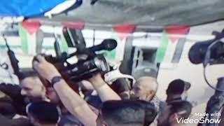 فلسطين  الخليل                 احتفال شعبي كبير     عن افراج الأسير خالد.  العناتي بعد 18سنه اعتقال