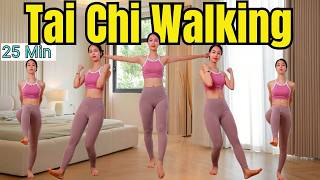 25-Min Full Body Tai Chi Walking 🔥 Burn Belly Fat, Lose Weight &amp; Improve Flexibility