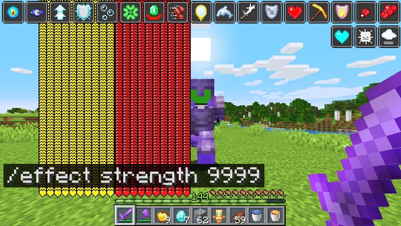 Minecraft UHC but I secretly cheated with /effect...