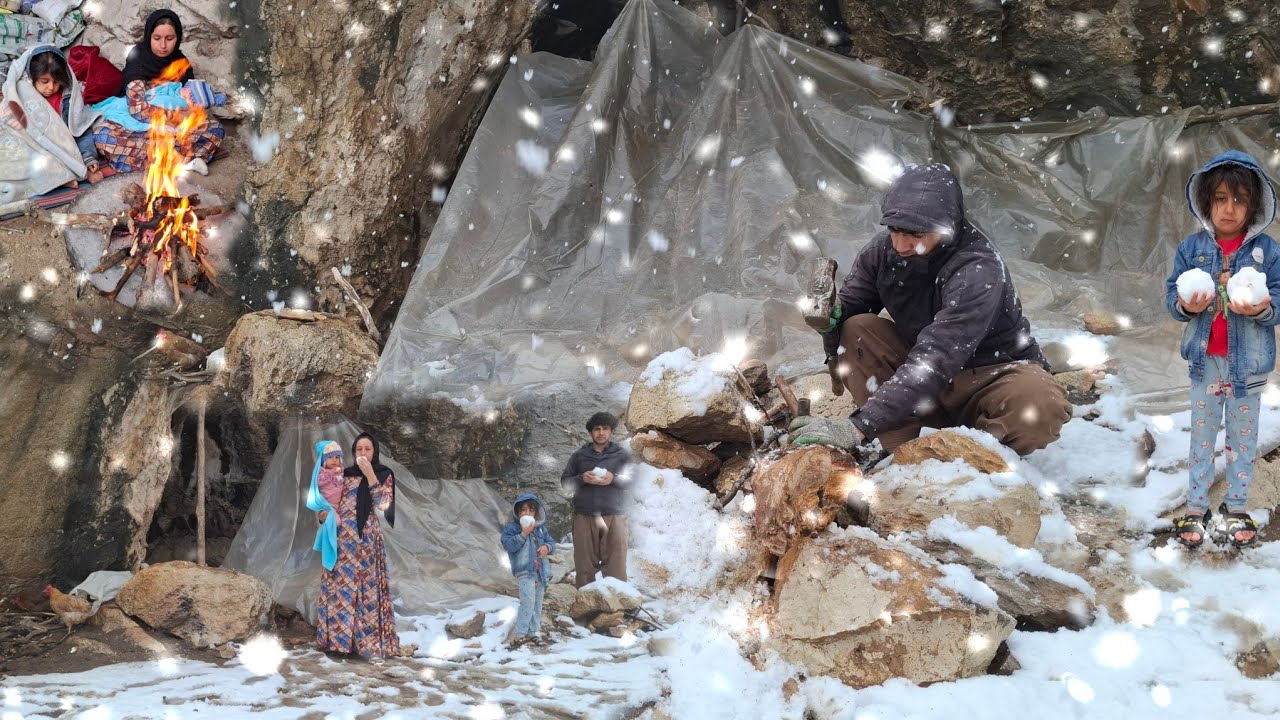 Cave Life: How Do Nomads Fight Snow and Cold in Winter? ❄️🏕️