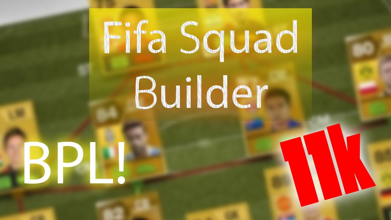 FIFA 13 Squad Builder | 11k! Budget BPL Squad