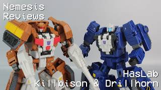 Nemesis Reviews Transformers HasLab Killbison & Drillhorn