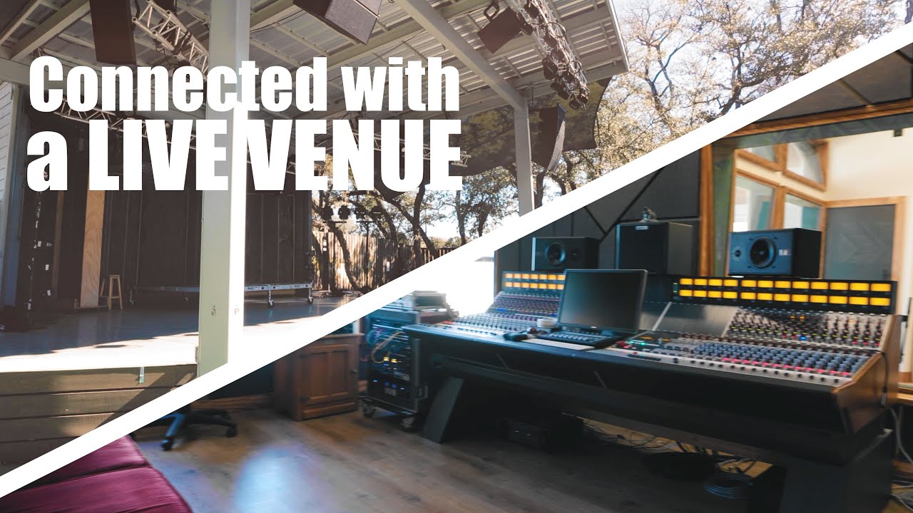 Texas Recording Studio AND Live Venue setup over Dante
